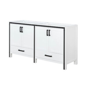 Ziva 60W x 22D White Double Bath Vanity