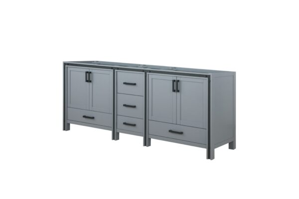 Ziva 84W x 22D Dark Grey Double Bath Vanity