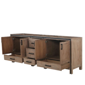 Ziva 84W x 22D Rustic Barnwood Double Bath Vanity