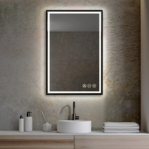 Blossom Stellar - 24" LED Mirror Matte Black Frame