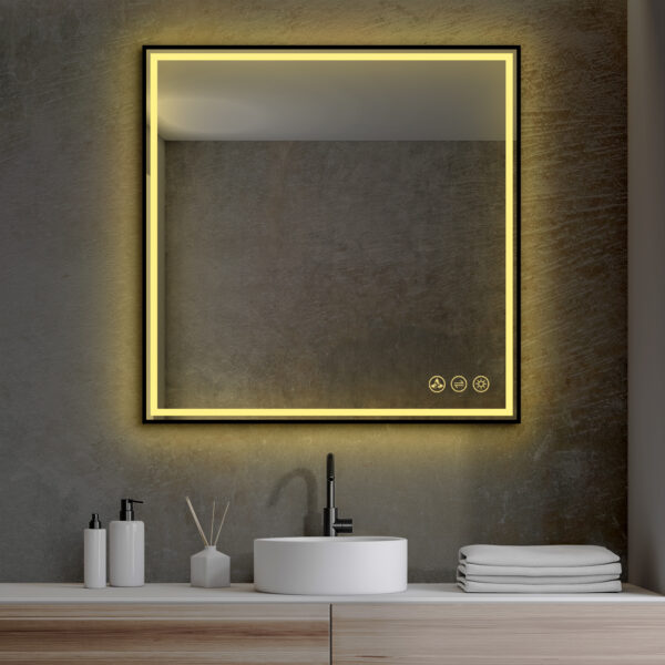 Blossom Stellar - 36" LED Mirror Brush Gold Frame