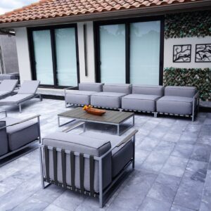 OUTSY Sunrise Collection, 7-piece Outdoor Set, Extra Deep Seating