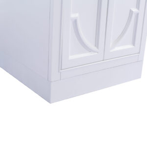 Laviva Odyssey 24" White Bathroom Vanity with Matte White VIVA Stone Solid Surface Countertop