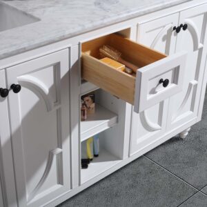 Laviva Odyssey 60" White Double Sink Bathroom Vanity Cabinet