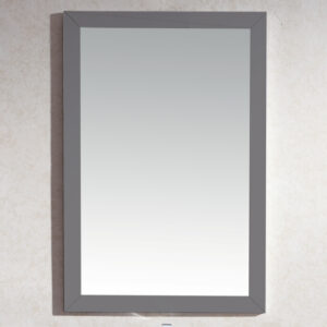 Laviva Sterling 24" Framed Rectangular Maple Grey Mirror