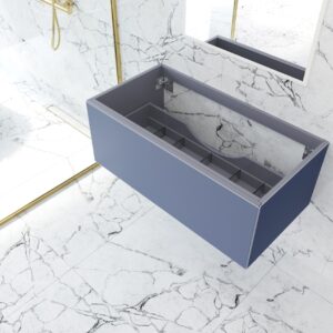 Laviva Vitri 42" Nautical Blue Wall Hung Bathroom Vanity Cabinet