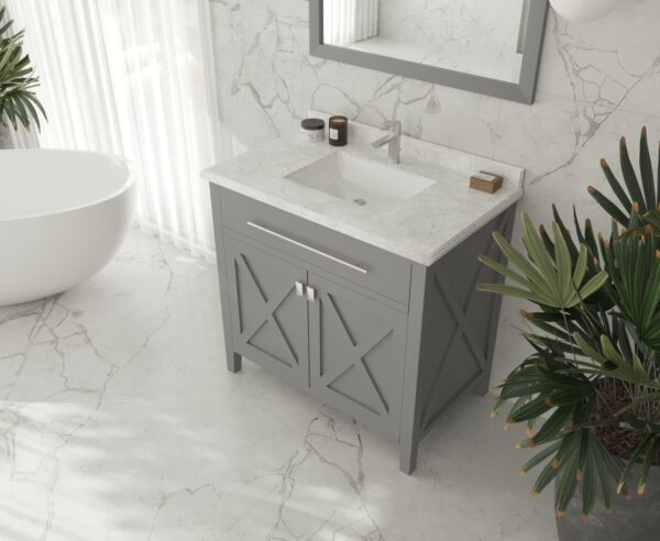 Laviva Wimbledon 36" Grey Bathroom Vanity Cabinet