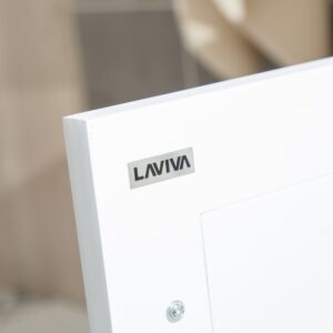 Laviva Wimbledon 60" White Double Sink Bathroom Vanity Cabinet