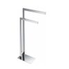 KubeBath 8216 Aqua Piazza Free Standing Towel Rack in Triple Chrome