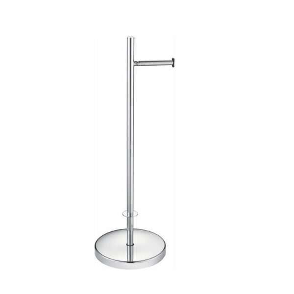 KubeBath 8232 Aqua Rondo Free Standing Toilet Paper Holder in Triple Chrome