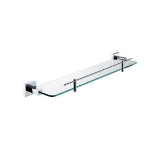 KubeBath 93607 Aqua Piazza Glass Shelf in Triple Chrome