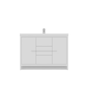 Alya Bath AB-MD648 Sortino 47 1/4 Inch Modern Bathroom Vanity