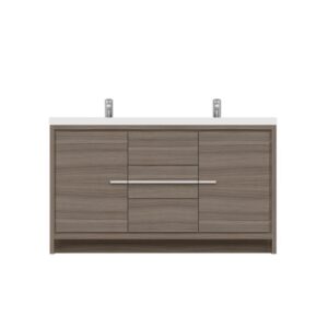 Alya Bath AB-MD660D Sortino 59 1/8 Inch Double Modern Bathroom Vanity