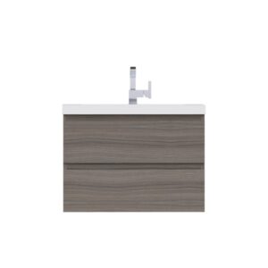 Alya Bath AB-MOF30 Paterno 29 1/2 Inch Modern Wall Mounted Bathroom Vanity