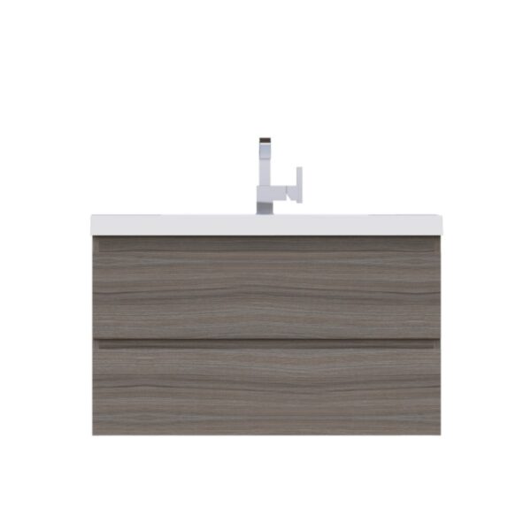 Alya Bath AB-MOF42 Paterno 42 Inch Modern Wall Mounted Bathroom Vanity