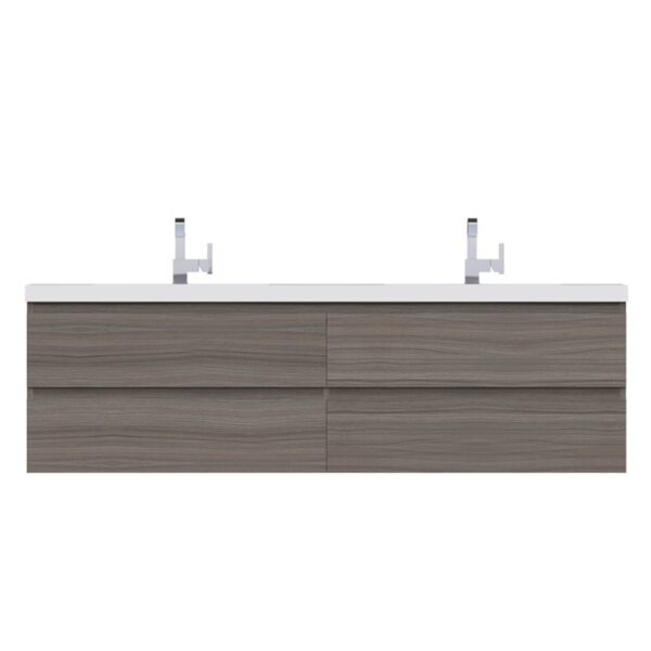 Alya Bath AB-MOF72D Paterno 70 7/8 Inch Modern Wall Mounted Bathroom Vanity