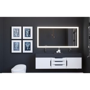 Castello USA ANGELINA3060 Angelina 60 x 30 Inch LED Bathroom Mirror with On/Off Sensor