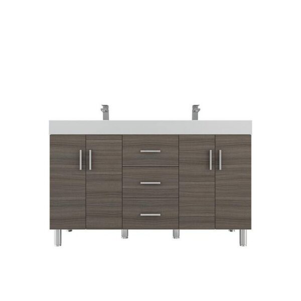 Alya Bath AT-8043-60 Ripley 59 1/8 Inch Freestanding Double Sink Bathroom Vanity