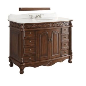 Chans Furniture BC-036W-48 Florence 48 Inch Bathroom Sink Vanity