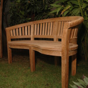 Anderson Curve 3 Seater Bench Extra Thick Wood