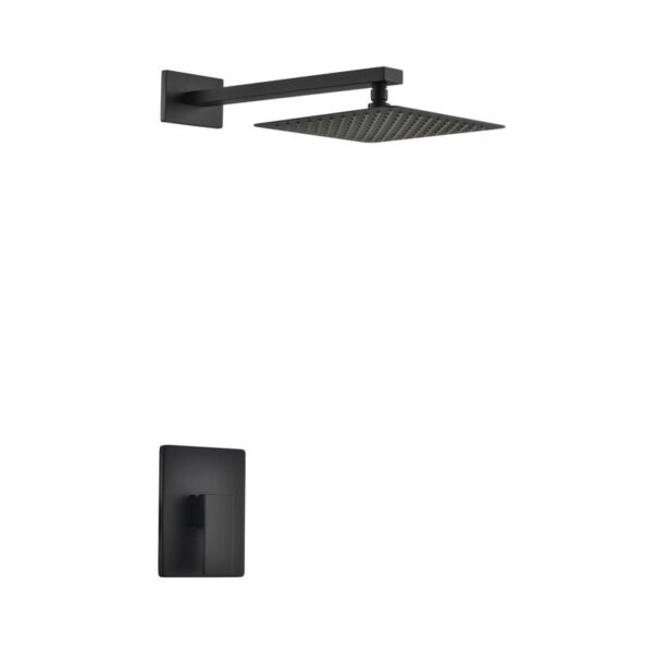 Kubebath KB WR3001V Aqua Piazza Shower Set with 12 Inch Square Rain Shower Head