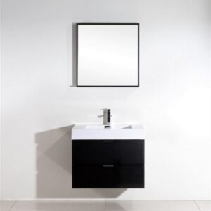 Kubebath BSL30 Bliss 29 1/2 Inch Wall Mount Single Sink Bath Vanity