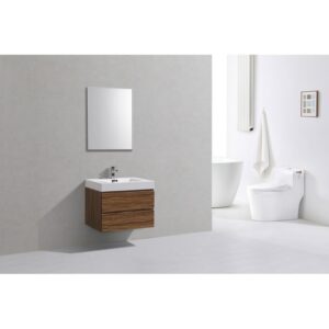 Kubebath BSL30 Bliss 29 1/2 Inch Wall Mount Single Sink Bath Vanity