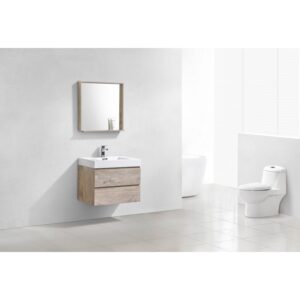 Kubebath BSL30 Bliss 29 1/2 Inch Wall Mount Single Sink Bath Vanity