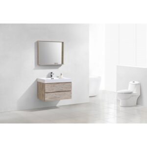 Kubebath BSL36 Bliss 35 1/2 Inch Wall Mount Single Sink Bath Vanity