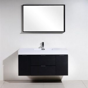 Kubebath BSL48 Bliss 47 1/4 Inch Wall Mount Single Sink Bath Vanity