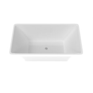 Castello USA CB-43-67 Blaire 66 7/8 Inch Freestanding Tub with Drainer and Overflow