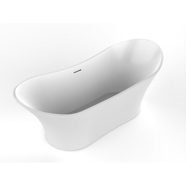 Castello USA CB-GM-8013 Ocean 68 7/8 Inch Solid Surface Freestanding Bathtub