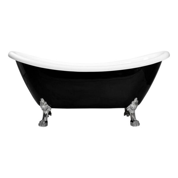 Castello USA CB-26-60 Daphne 60 Inch Acrylic Freestanding Tub with Small Chrome Drainer/Overflow