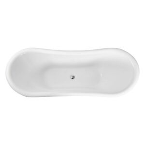 Castello USA CB-26-69-W Daphne 69 Inch Acrylic Freestanding Bathtub - White