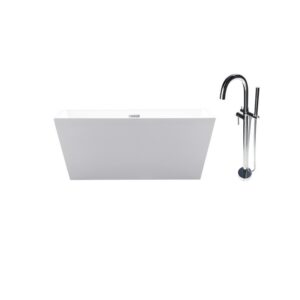 Castello USA CB-37-59 Sophia 59 Inch Acrylic Freestanding Bathtub