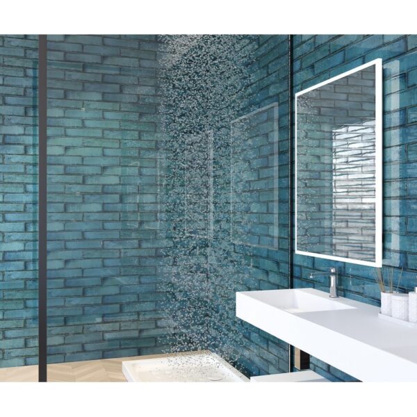 Castello USA CB-ALC-BLU-3X12 Spain 3 x 12 Inch Blue Glossy Ceramic Modern Subway Wall Tile