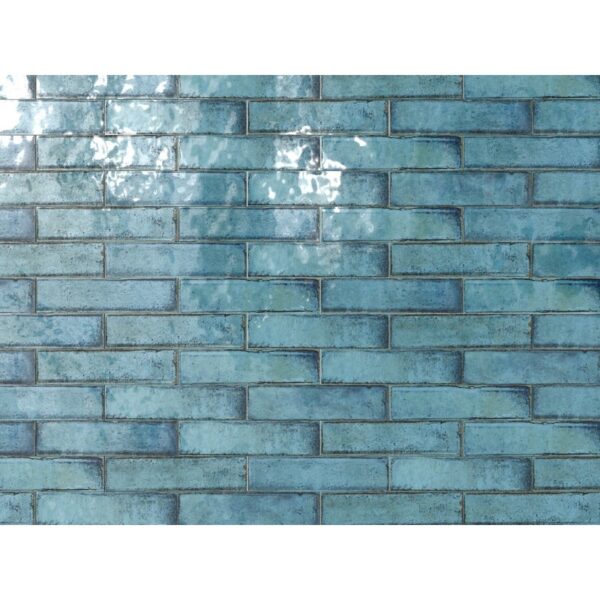 Castello USA CB-ALC-BLU-3X12 Spain 3 x 12 Inch Blue Glossy Ceramic Modern Subway Wall Tile