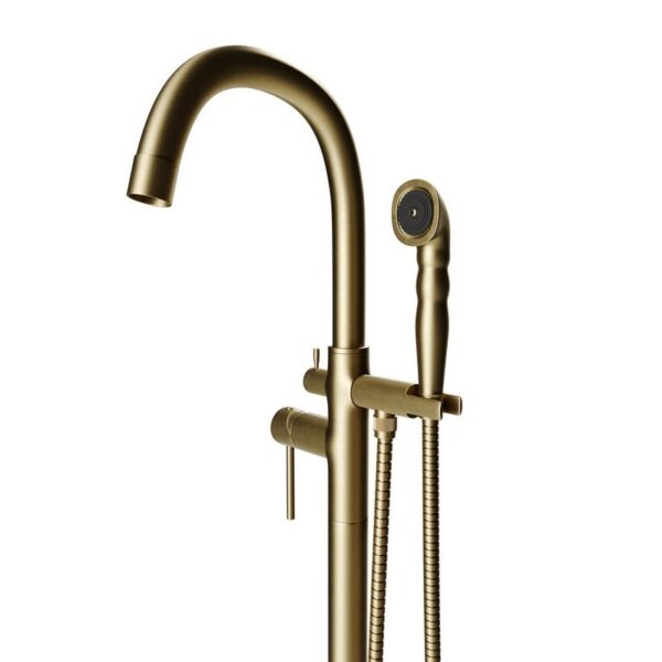 Castello USA CB-NEPTUNE-B Breeze Neptune 44 7/8 Inch Tub Filler with Shower Attachment