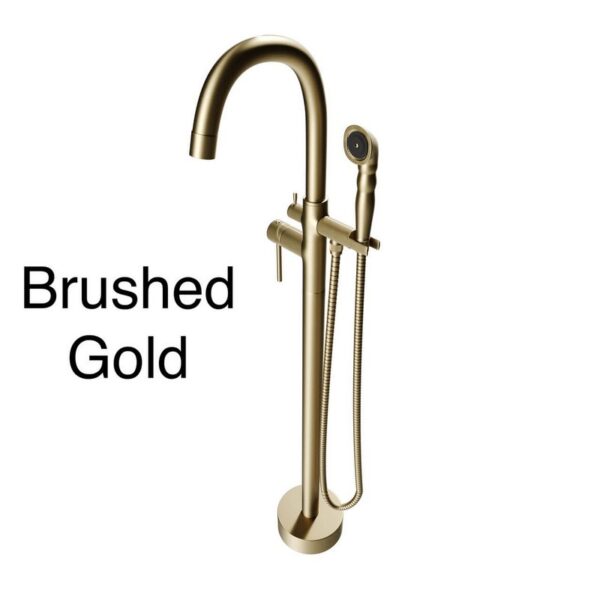 Castello USA CB-NEPTUNE-B Breeze Neptune 44 7/8 Inch Tub Filler with Shower Attachment