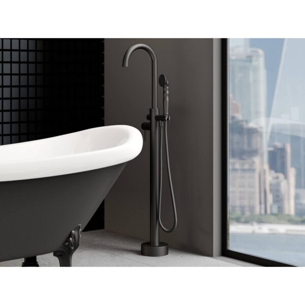 Castello USA CB-NEPTUNE-B Breeze Neptune 44 7/8 Inch Tub Filler with Shower Attachment