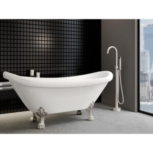 Castello USA CB-NEPTUNE-B Breeze Neptune 44 7/8 Inch Tub Filler with Shower Attachment