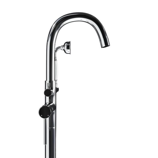 Castello USA CB-NEPTUNE-D Drift Neptune 44 7/8 Inch Tub Filler with Shower Attachment