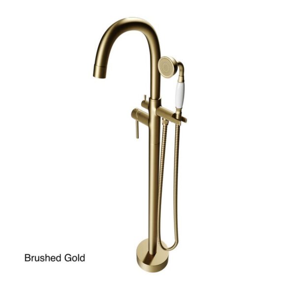 Castello USA CB-NEPTUNE-D Drift Neptune 44 7/8 Inch Tub Filler with Shower Attachment