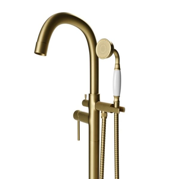 Castello USA CB-NEPTUNE-D Drift Neptune 44 7/8 Inch Tub Filler with Shower Attachment