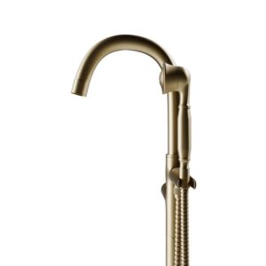 Castello USA CB-NEPTUNE-F Float Neptune 44 7/8 Inch Tub Filler with Shower Attachment