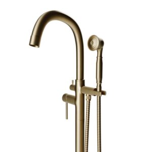 Castello USA CB-NEPTUNE-F Float Neptune 44 7/8 Inch Tub Filler with Shower Attachment