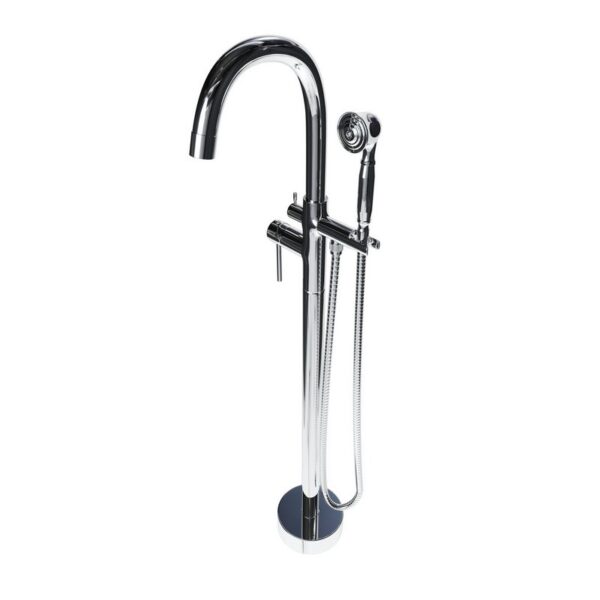 Castello USA CB-NEPTUNE-F Float Neptune 44 7/8 Inch Tub Filler with Shower Attachment