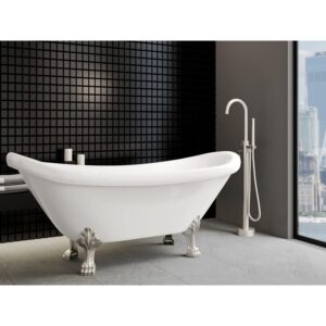 Castello USA CB-NEPTUNE-S Standard Neptune 44 7/8 Inch Tub Filler with Shower Attachment