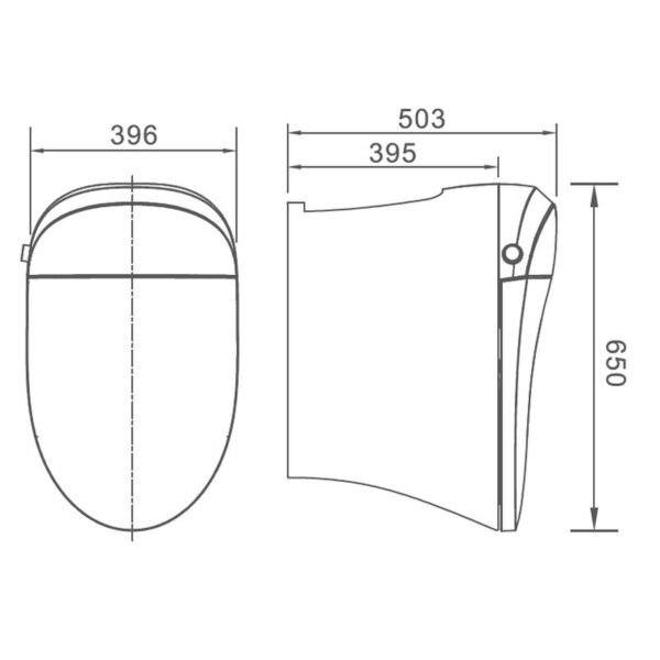 Castello USA CB-NY-S New York Simple Smart Toilet