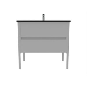 Castello USA CB-SERENA-36G-SET Serena 36 Inch Grey Vanity Set with Top